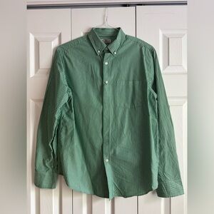 Green Striped Men's Shirt